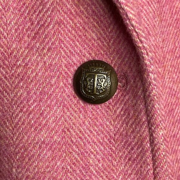 Talbots Pink Wool Tea Coffee Cup Lining Business Casual Blazer Jacket Size 18 - Picture 4 of 10